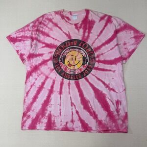 Rolling Loud Los Angeles 2019 Tie Dye T-Shirt Pink Juice WRLD Lineup Mens 2XL